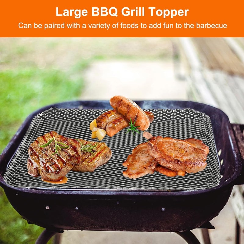 Zalaxt 10 Pack BBQ Grill Mesh Mat,Mesh Baking Tray,Grill Mesh,Disposable Barbecue Padding for Outdoor Barbecues - Image 5